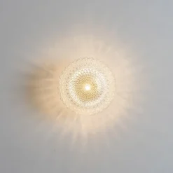 Applique ou plafonnier rosace en verre - Anthemis