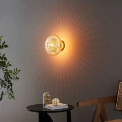 Applique ou spot verre strié multi reflets - Ambrine