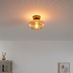 Applique ou spot verre strié multi reflets - Ambrine