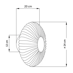 Applique ou spot verre strié multi reflets - Ambrine