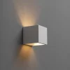 Applique plâtre cube blanc - Nevada