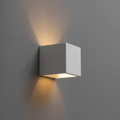 Applique plâtre cube blanc - Nevada