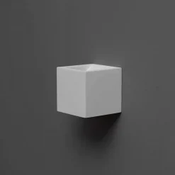 Applique plâtre cube blanc - Nevada