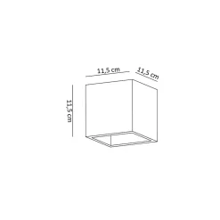 Applique plâtre cube blanc - Nevada