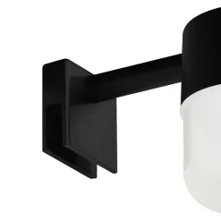 Applique pour miroir de salle de bain ajustable LED intégrée Bovey noir 600lm 6,5W I44 l.11 x H.9,5 x P.13 cm GoodHome