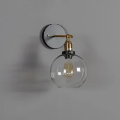 Applique rétro en verre rond - Olivia