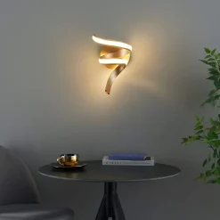 Applique ruban doré spirale LED - Kauai