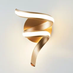 Applique ruban doré spirale LED - Kauai