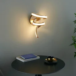 Applique ruban doré spirale LED - Kauai