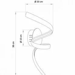 Applique ruban spirale LED blanche - Kauai