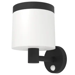 Applique solaire à détection LED intégrée Pantete noir IP44 790lm Eglo