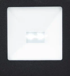 Applique solaire d'angle Plevna LED intégrée solaire 0.12W 345lm IP44 GoodHome noir
