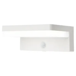 Applique solaire LED extérieur blanche 650 lm blanc froid IP54 détecteur de mouvement, GoodHome Woodruff