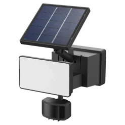 Applique solaire LED extérieur noire 3,6 W 575 lm IP65 détecteur PIR, GoodHome Davern