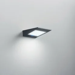 Applique solaire LED 2,2w à piles avec photovoltaïque IP54 gris foncé