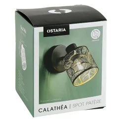 Applique spot orientable Calathéa noir