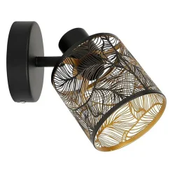 Applique spot orientable Calathéa noir