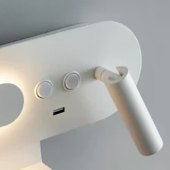 Applique tablette liseuse orientable blanche - Calleo