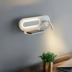 Applique tablette liseuse orientable blanche - Calleo