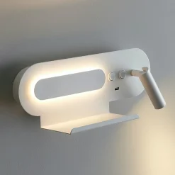 Applique tablette liseuse orientable blanche - Calleo