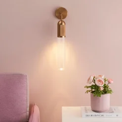 Applique tendance dorée éclairage simple - Hita