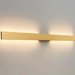 Applique ultra design minimaliste dorée LED extérieur - Sambai