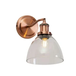 Applique vintage en verre et cuivre - Flavia
