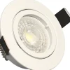 Arlux Lighting Lot 3 Spots blanc encastrables Orientables SAPHYR GU10 5W 380lm Blanc Chaud
