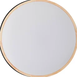 BAARLO Plafonnier noir mat/bois LED intégrée 36W métal/bois/plastique ampoule incluse