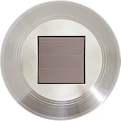 Balise extérieure solaire Kitmat Led intégrée 15 lm 0,02 W IP44 GoodHome chrome vendue par 4 pièces