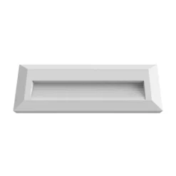 Balise LED en Saillie Rectangle 3W 220V 65 degrés Blanche IP65 pour Escaliers - Blanc Chaud 2300K - 3500K - SILAMP