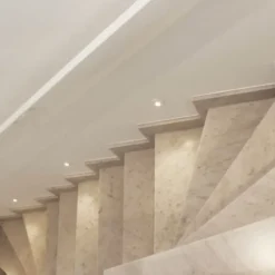 Balise LED Encastrable Ronde 3W 220V 34 degrés Blanche IP20 pour Escaliers - Blanc Chaud 2300K - 3500K - SILAMP