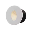 Balise LED Encastrable Ronde 3W 220V 34 degrés Blanche IP20 pour Escaliers - Blanc Neutre 4000K - 5500K - SILAMP