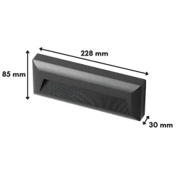 Balise LED Saillie CCT Étanche 5W NOIRE - 3000K/4000K/6500K - SILAMP