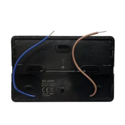 Balise LED saillie 3W 220V 120 degrés Noire IP44 pour Escalier (Pack de 10) - Blanc Neutre 4000K - 5500K - SILAMP