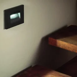 Balise LED saillie 3W 220V 120 degrés Blanche IP44 pour Escalier (Pack de 10) - Blanc Neutre 4000K - 5500K - SILAMP