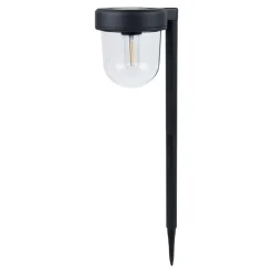 Balise solaire à piquer LED intégrée Brith noir IP44 0.08W blanc chaud