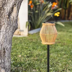 Balise solaire lanterne à planter SILVINA H70cm 200 LM