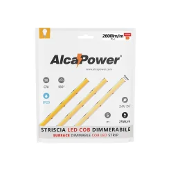 Bande LED COB SURFACE IP20 monochrome 5m 25W/MT 24V 6000K