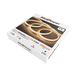 Bande LED couleur unique COB Milky IP65 20m 14W/MT 220V 4000K