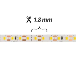 Bande LED Pro 50m intérieur - Lumière naturelle 4000K, 24V, 1375 lm/m, IP20, coupe 1,8 mm