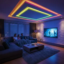 Bande LED RGB 24 V 10 W/m 800 lm/m IP20 avec contrôleur alimentation et télécommande rouleau 10 m VICTORY-10 HOROZ