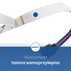 Bande LED RGB 24 V 10 W/m 800 lm/m IP20 avec contrôleur alimentation et télécommande rouleau 10 m VICTORY-10 HOROZ