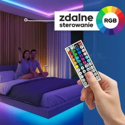 Bande LED RGB 24 V 10 W/m 800 lm/m IP20 avec contrôleur alimentation et télécommande rouleau 10 m VICTORY-10 HOROZ