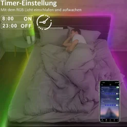 Bande LED RGB 20M avec télécommande et application Lotus Lantern