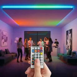 Bande LED RGB néon 12 V 10 W/m 200 lm/m IP65 avec contrôleur alimentation et télécommande rouleau 5 m DIGITAL-5 HOROZ