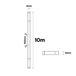 Bande LED RGB néon 24 V 10 W/m 200 lm/m IP65 avec contrôleur alimentation et télécommande rouleau 10 m DIGITAL-10 HOROZ