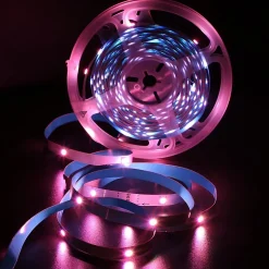 Bande lumineuse LED autocollante RVB 20/30 m, contrôle par application