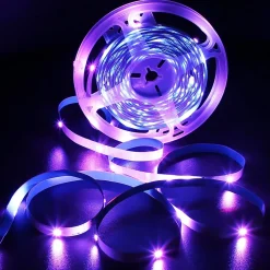 Bande lumineuse LED autocollante RVB 20/30 m, contrôle par application