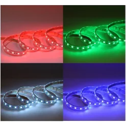 Bandeau LED RGB 5m - 60 LED/m - 9W/m - IP67 - Silicone - 12V
